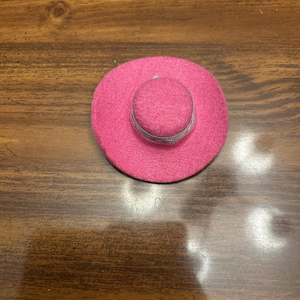 Western Pink Felt Barbie Cowboy Hat‎